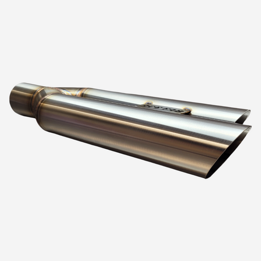 Slash Cut Staggered Shotgun Exhaust Tip