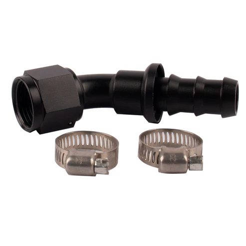 PSR Hose Fitting Push-Lock Barb -10 AN Straight 45 Degree