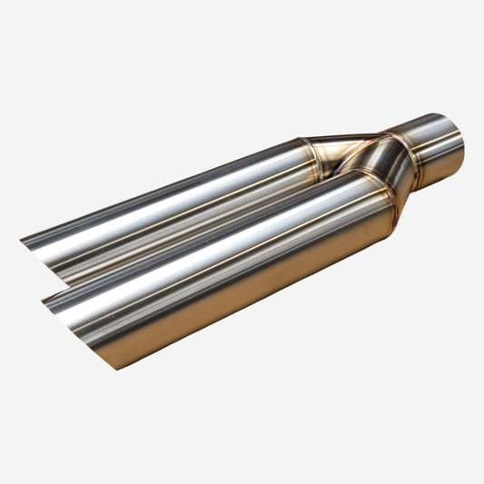 Slash Cut Staggered Shotgun Exhaust Tip