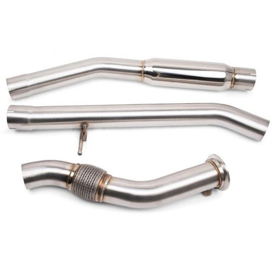 VRSF Down Pipe & Mid Pipe Combo Upgrade for 2008 – 2013 BMW X5D & X6D E70/E71 M57