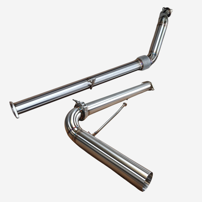 Alpha Boost Series - Toyota Hilux N70 3" Turbo Back Straight Side Exit
