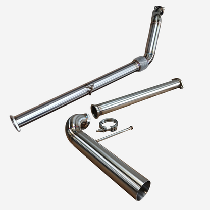 Alpha Boost Series - Toyota Hilux N70 3" Turbo Back Straight Side Exit